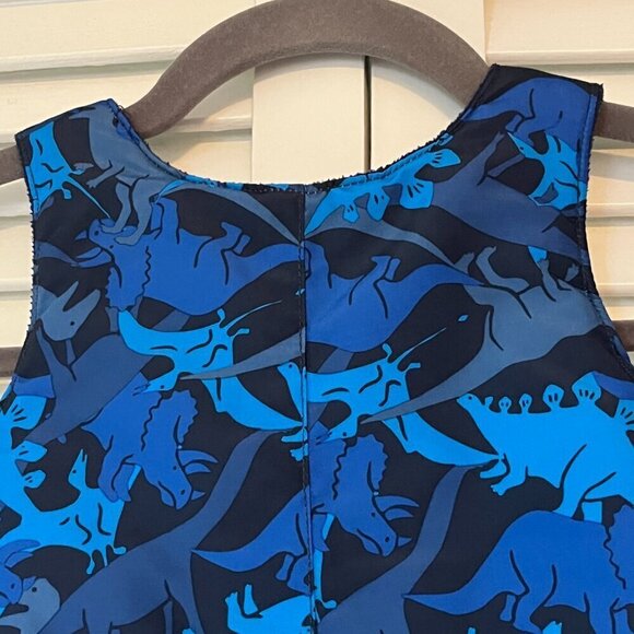 The Children's Place snow pants bib overalls dinosaurs blue 12-18 months - Picture 6 of 8